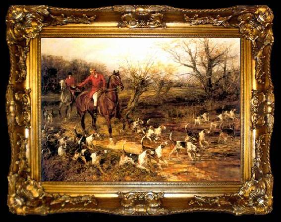 framed  unknow artist Classical hunting fox, Equestrian and Beautiful Horses, 106., ta009-2